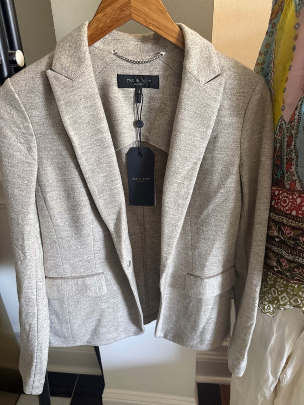 rag & bone Light Gray Women's Tailored Blazer